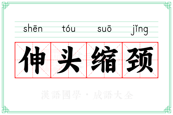 伸头缩颈