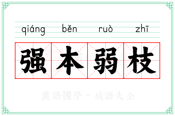 强本弱枝 强本弱枝