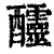 𨤍(印刷字体·清·康熙字典)