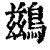 鹚(印刷字体·清·康熙字典)